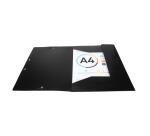Carpetas con gomas 3 solapas Polipropileno Opak Polipropileno opaco - Negro