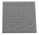 Cernit plaque de texture Geometrics - Gris