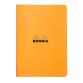 Cahier piqué Rhodia Classic 14,8x21 cm 96 pages ligné non détachables 80g - Orange