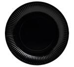 Kartonnen bord rond 230 mm zwart - 20 stuks