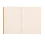 Rhodiarama Perpetual A5 128p papier ivoire 90g coins microperforés avec élastique - Noir