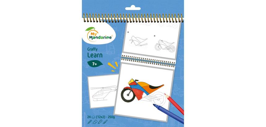 Graffy Learn, Transports - Bleu