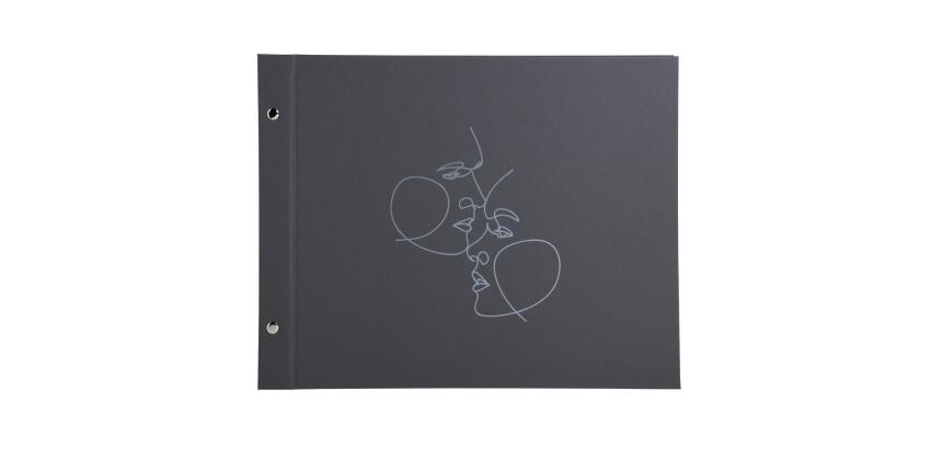 Álbum de fotografías para boda ART 37x29 cm - 160 fotos 40 páginas - Negro