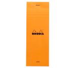 Bloc agrafé Rhodia N°8 7,4x21 cm 80 feuillets ligné 80g - Orange