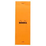 Bloc agrafé Shopping N°8 7,4x21 cm 80 feuilles lignées 80 g. - Orange