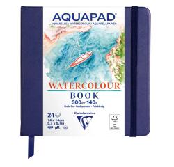Carnet rembordé rigide Aquapad 14x14 24F 300g