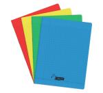 Cahier piqué 8000 POLYPRO Déficients visuels 24x32 cm 96 pages grands carreaux 2, 5mm agrandi 10/10 90 g - Assortis