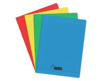 Cahier piqué 8000 POLYPRO Déficients visuels 24x32 cm 96 pages grands carreaux 2, 5mm agrandi 10/10 90 g - Assortis