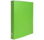 Carpeta Exacompta forrada polipropileno 4 anillas 30mm - A4 - Verde anis