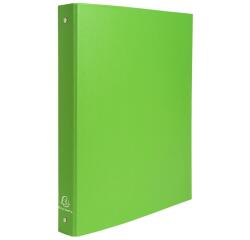 Carpeta Exacompta forrada polipropileno 4 anillas 30mm - A4 - Verde anis