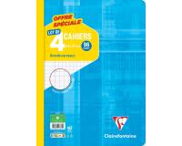Cahier piqué 24x32cm 96 pages grands carreaux Couleurs assorties - Assortis