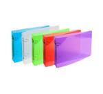 Classeur pour fiches bristol 125x200 2 anneaux 25mm polypropylène Crystal colours