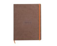 Rhodiarama cahier souple A4+ 160 pages ligné papier ivoire 90g - Chocolat