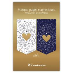 Adolie, Set de 2 marque-pages magnétiques 10,5x15,5cm
