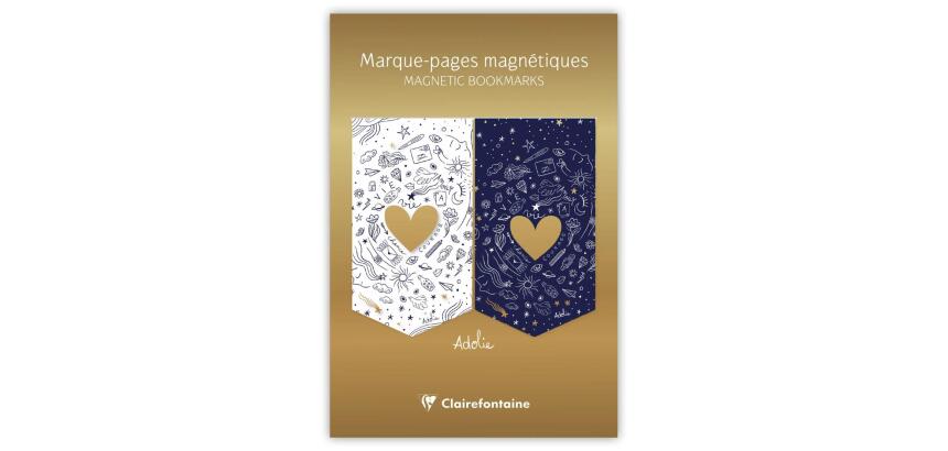 Adolie, Set de 2 marque-pages magnétiques 10,5x15,5cm