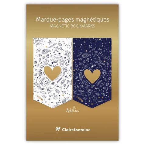 Adolie, Set de 2 marque-pages magnétiques 10,5x15,5cm