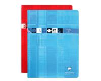 Cahier Travaux Pratiques piqué 24x32cm 64 pages petits carreaux + uni Couleur aléatoire - Assortis