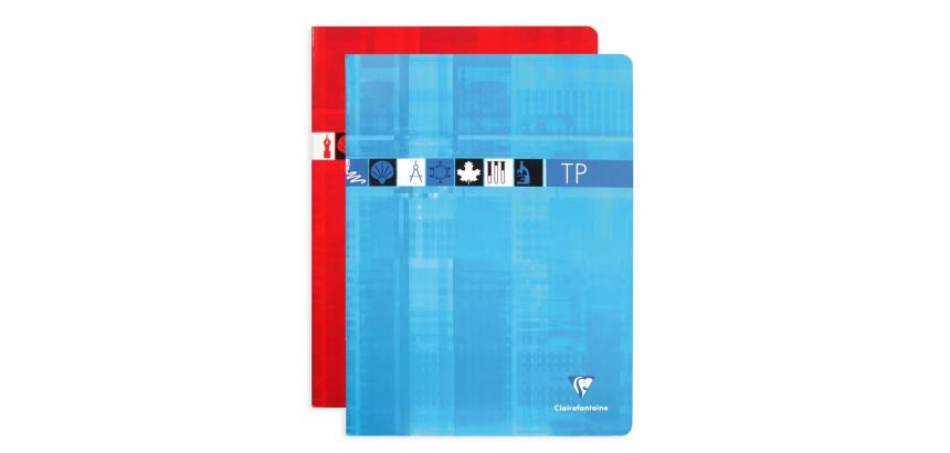 Cahier Travaux Pratiques piqué 24x32cm 64 pages petits carreaux + uni Couleur aléatoire - Assortis