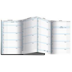 Recharge Agenda de poche Exaplan 16 accordéon 9 x 16 cm Planning mensuel Janvier à décembre 2026