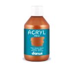 Darwi Flacon de 250 ml de Peinture Acrylique Universelle Métallique - Bronze
