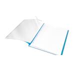 Bloc de cours agrafé grand côté Koverbook A4+ 160 pages détachables perforé 4 trous ligné + marge couverture polypropylène transparent - Assortis