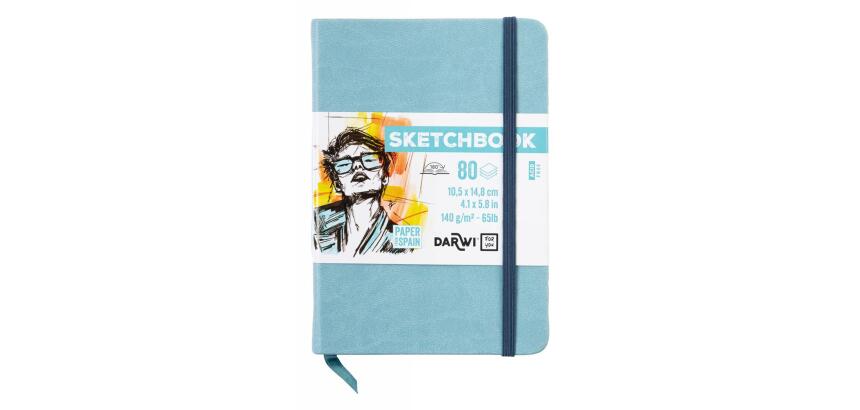 DFY Sketchbook A6 80F 140g - Bleu pâle