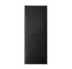 Rhodia ePURE porte-bloc avec porte-crayon + bloc N°8 petits carreaux 5x5 - Noir