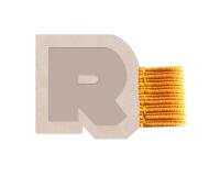 Rhodiarama porte-stylo autoadhésif 4x3 cm pour blocs carnets et agendas - Beige