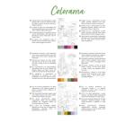 ODELIA, Bloc de coloriage multi-techniques de 20 feuilles A4 250g, Les jardins