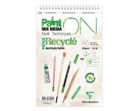 PaintON Recyclé bloc spiralé 12F A5+ 250g