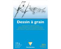 Dessin à Grain bloc collé 20F A4 125g