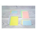 Confezione 100 cartoncini bristol sotto film a quadretti 5x5 non perforati 105x148mm - Bianco