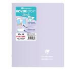 Cahier piqué Koverbook Blush 17x22cm 96 pages ligné + marge couverture polypropylène opaque Couleur aléatoire - Assortis