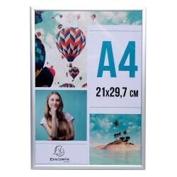 Cadre photo aluminium A4 - Argent