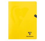 Cahier piqué Mimesys 24x32cm 96 pages petits carreaux + marge couverture polypropylène Couleur aléatoire - Assortis