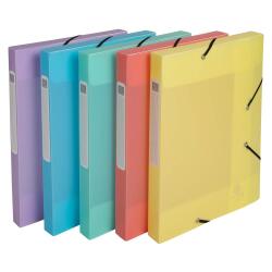 Chrom Pastel Box File Cartobox A4 25mm PP - Assorted colours