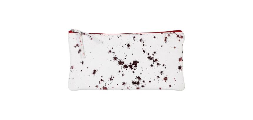 COSMICUIR Daim Trousse plate 22x11 cm Cerise
