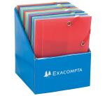 Exacompta Chromaline Elasticated Folder (3-flap PP) A6 - Assorted colours