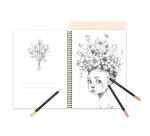 Carnet de coloriage Wild Dream - Rose beige