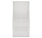 Distributeur de prospectus vertical 3 compartiments A4 - Cristal