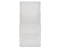 WALL RACK A4 PORTRAIT (3) clear - Crystal