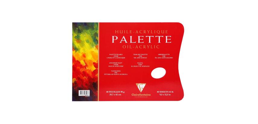 Palette Huile bloc collé 3 côtés 40F A3 90g