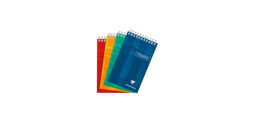 Bloc Pupitre reliure intégrale en-tête 10,5x17cm 160 pages détachables petits carreaux - Assortis