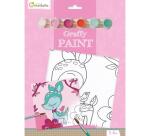 Graffy Paint, Faon, 20x20 cm - Rose
