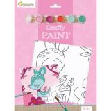Graffy Paint, Faon, 20x20 cm - Rose