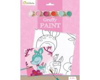 Graffy Paint, Faon, 20x20 cm - Rose