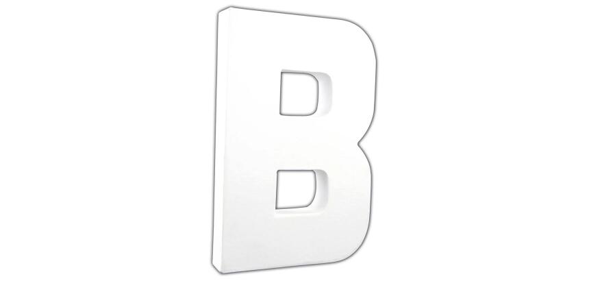 Lettre B 20,5cm - Blanc