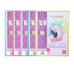 Protège-documents en polypropylène Kreacover Pastel 60 vues - A4 - Couleurs assorties