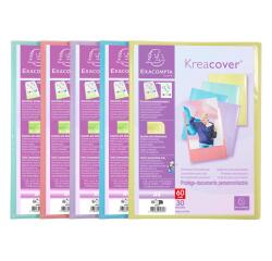 Carpeta de funda Kreacover® Chromaline Pastel semirígido 5/10e - (Vistas: 60 Fundas: 30) - 24x32 cm para A4 - Colores surtidos