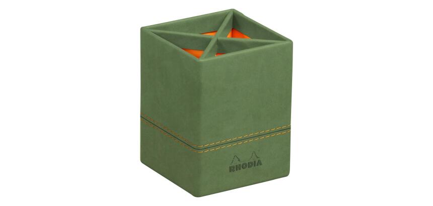 Pot à crayons, en similicuir